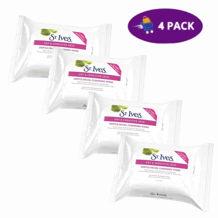 St. Ives Toallitas limpiadoras faciales refrescantes(35 toallitas) 4x$10.00