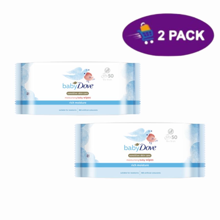 Wipes Para Bebe Dove Sensitive Moisture 50 Piezas 2 x $12.00