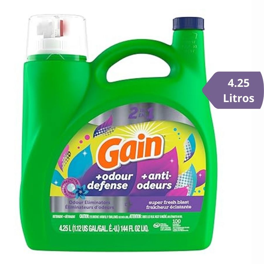 Gain Jabón Detergente Líquido Para Ropa 2 en 1 (144 Oz) 100 Loads $25.00