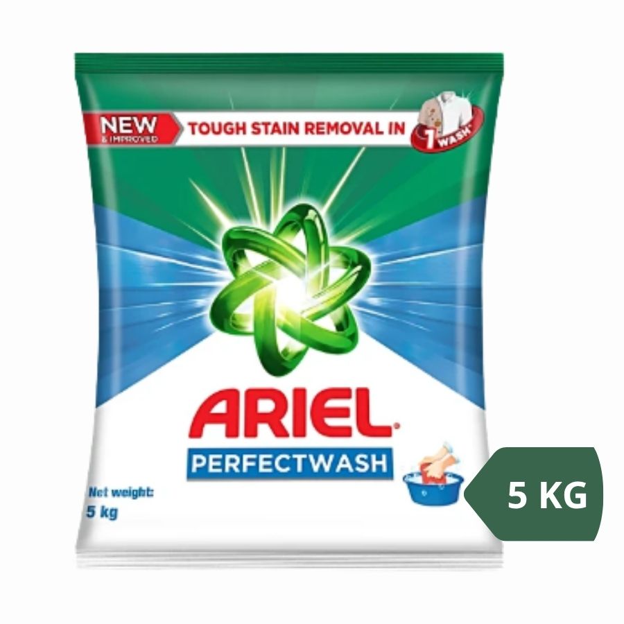 Ariel Perfect Wash Detergente en polvo(5 kg) $12.00