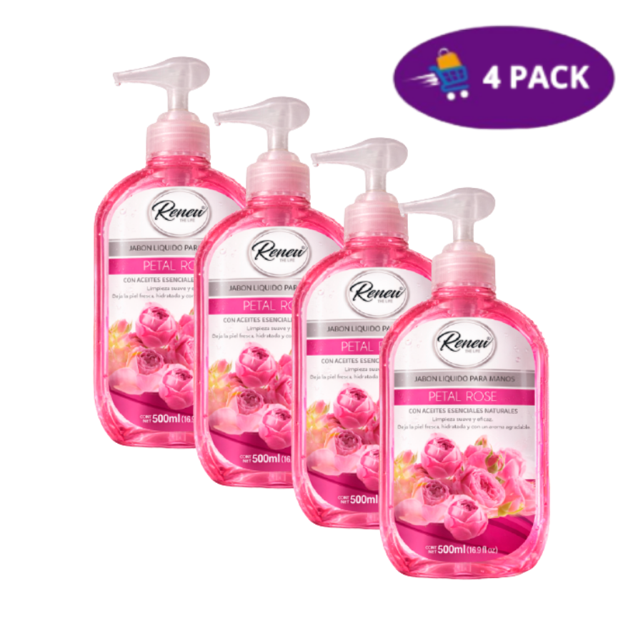 Jabón de Manos Renew Petal Rose (500ml) 4x$6.00