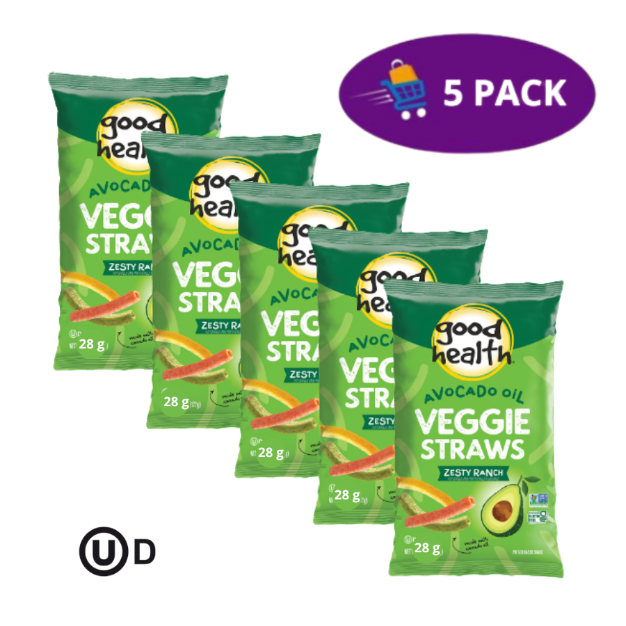 Veggie Straws Zesty Ranch 5x$5.00 (28gramos)